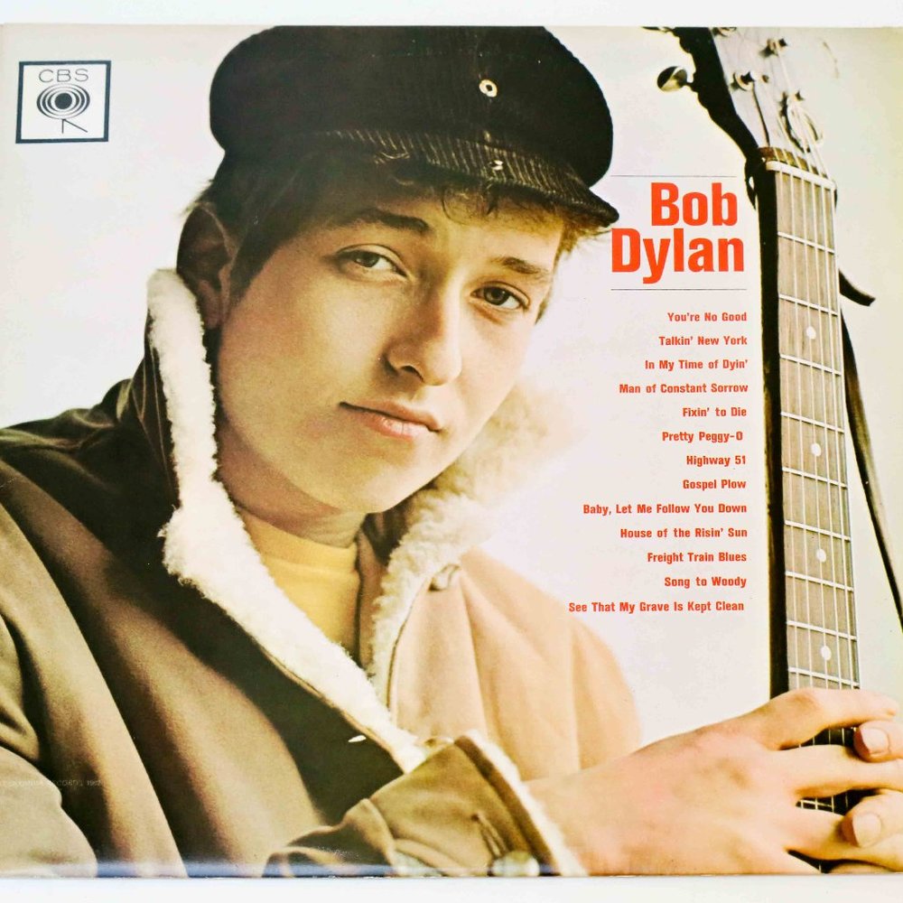 Bob Dylan Self Titled Vinyl, CBS 1962, Stereo